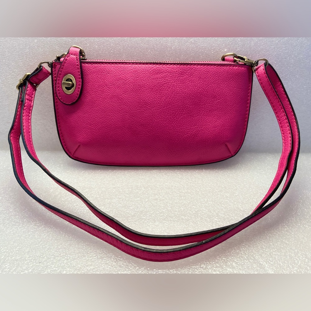 Joy Susan Mini Crossbody Fuschia Clutch/Crossbody with Straps 9"x5"x1"